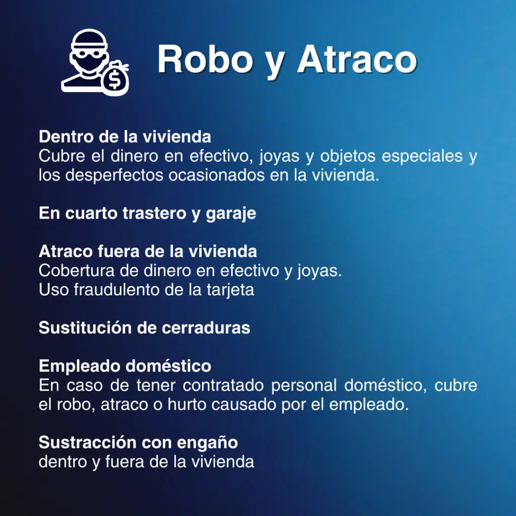 Hogar Senior Coberturas Robo y atraco