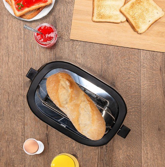 TOSTADORA 2 RANURAS - ACERO INOXIDABLE 1000W - Imagen 4