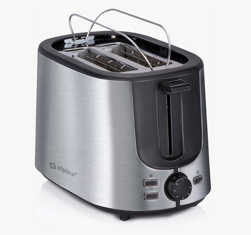 TOSTADORA 2 RANURAS - ACERO INOXIDABLE 1000W