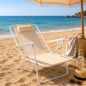 SILLA PLAYA RECLINABLE 5 POSICIONES VARIOS COLORES